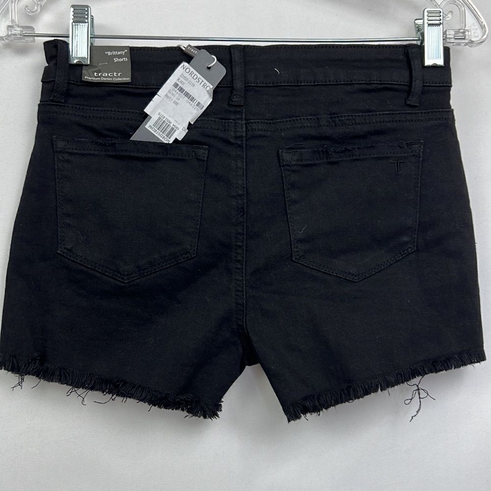 TRACTR Black Brittany cut off denim shorts girls size 16 NWT - Picture 7 of 16